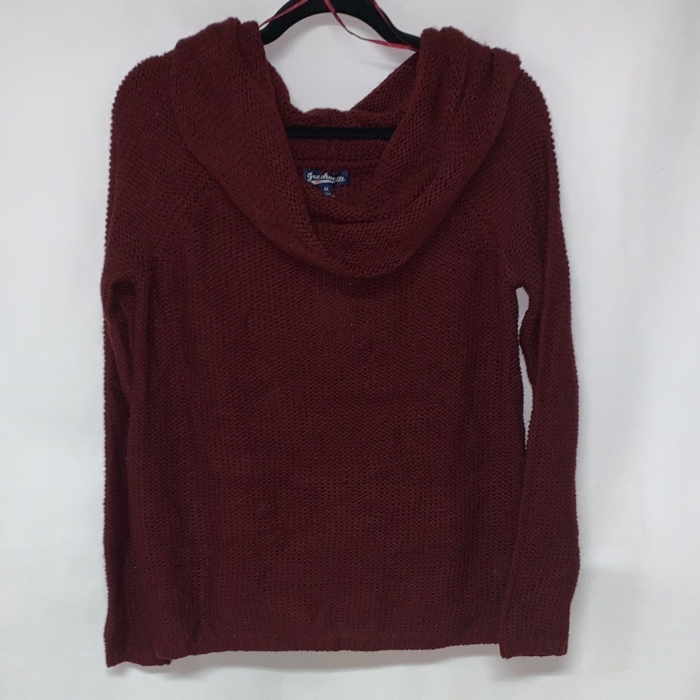 Freshman Maroon Cowl Neck Sweater